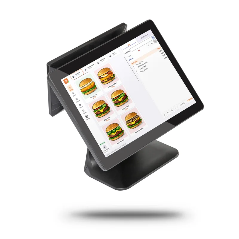 Black dual-screen RamTD EPOS terminal
